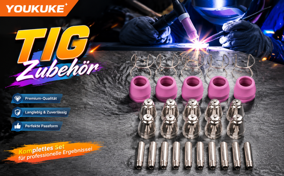 TIG Schweißbrenner Verbrauchsmaterial Set
