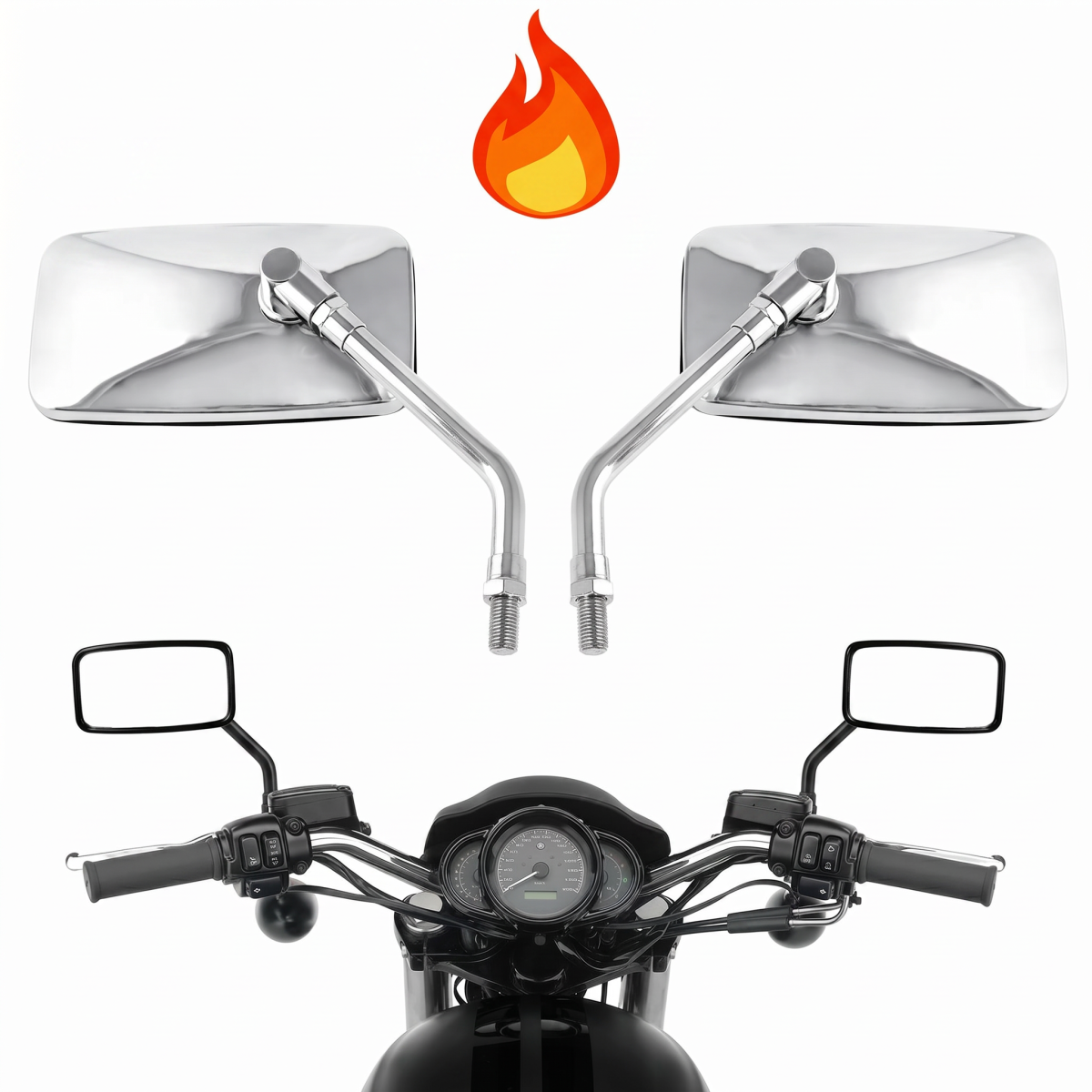 Motorrad Rückspiegel Detail 3