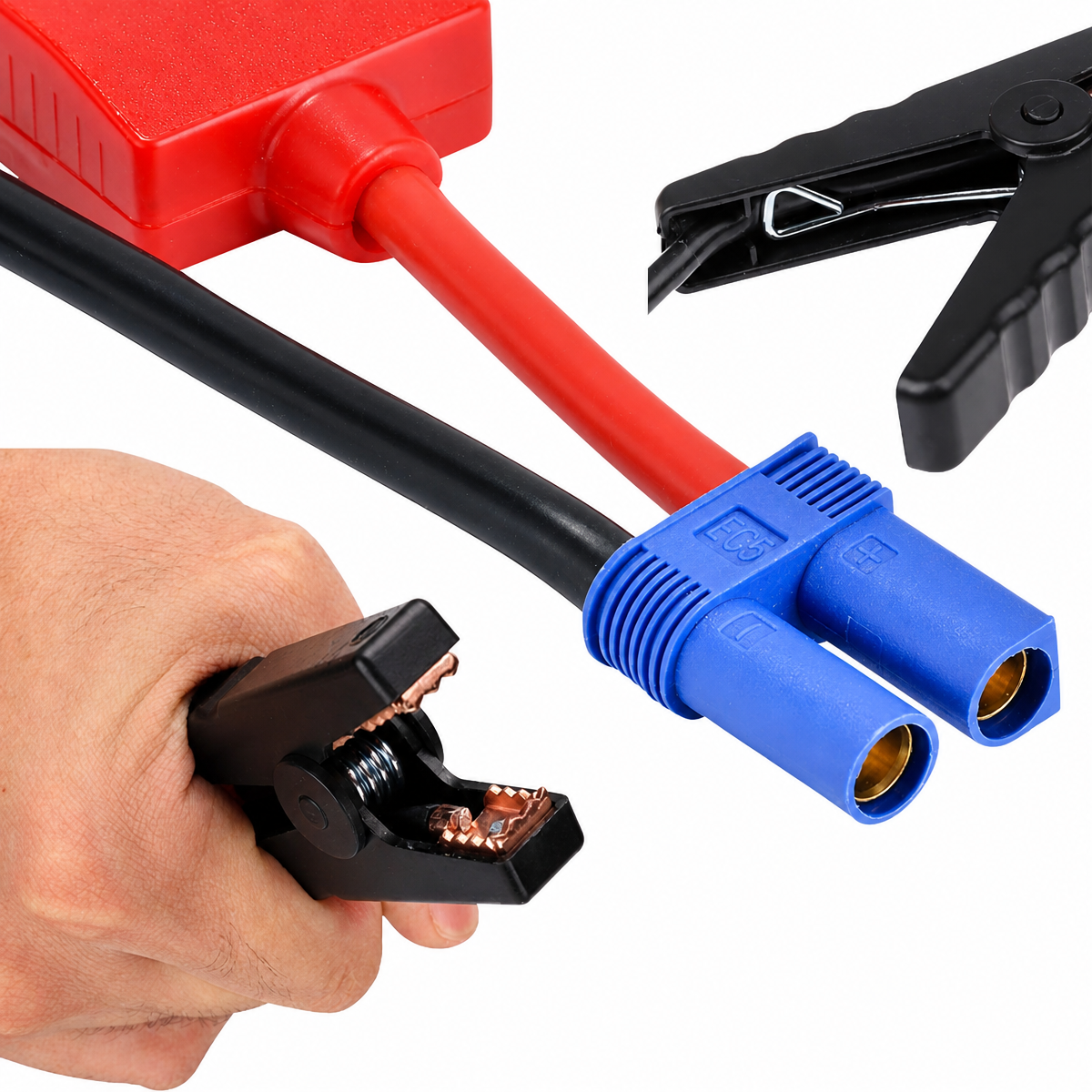 Kompakte Notfall-Klemmen für 12 V und 24 V