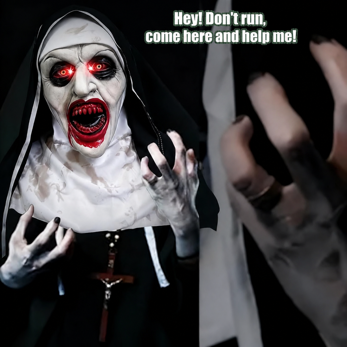 Nonne Maske Detail 6