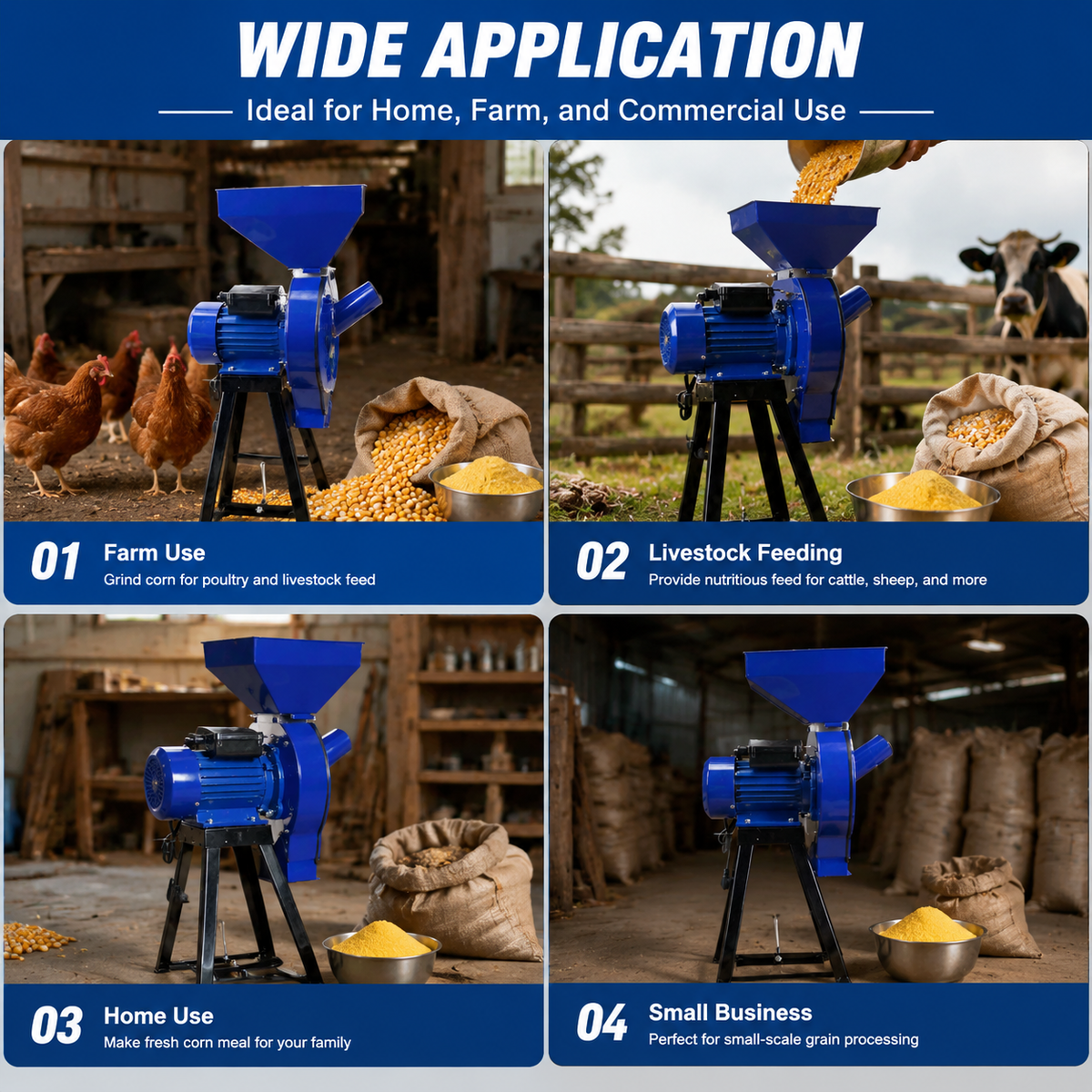 Getreidemühle Anwendung