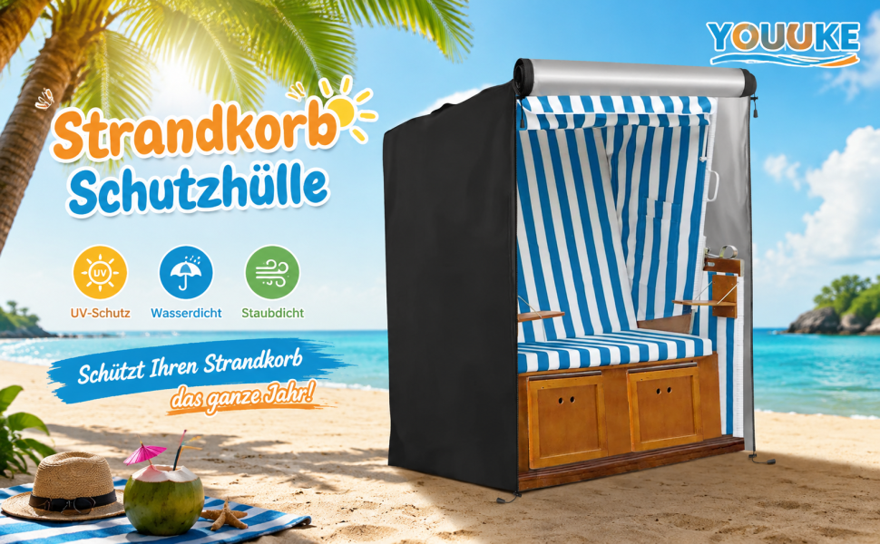 YOUKUKE Strandkorb Schutzhülle