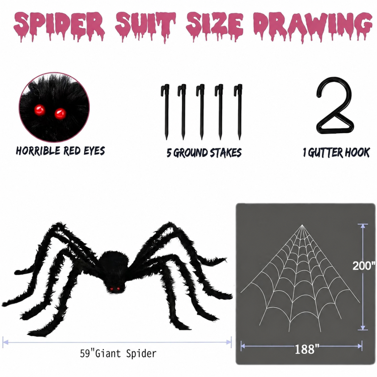 Halloween Spinne Detail 2