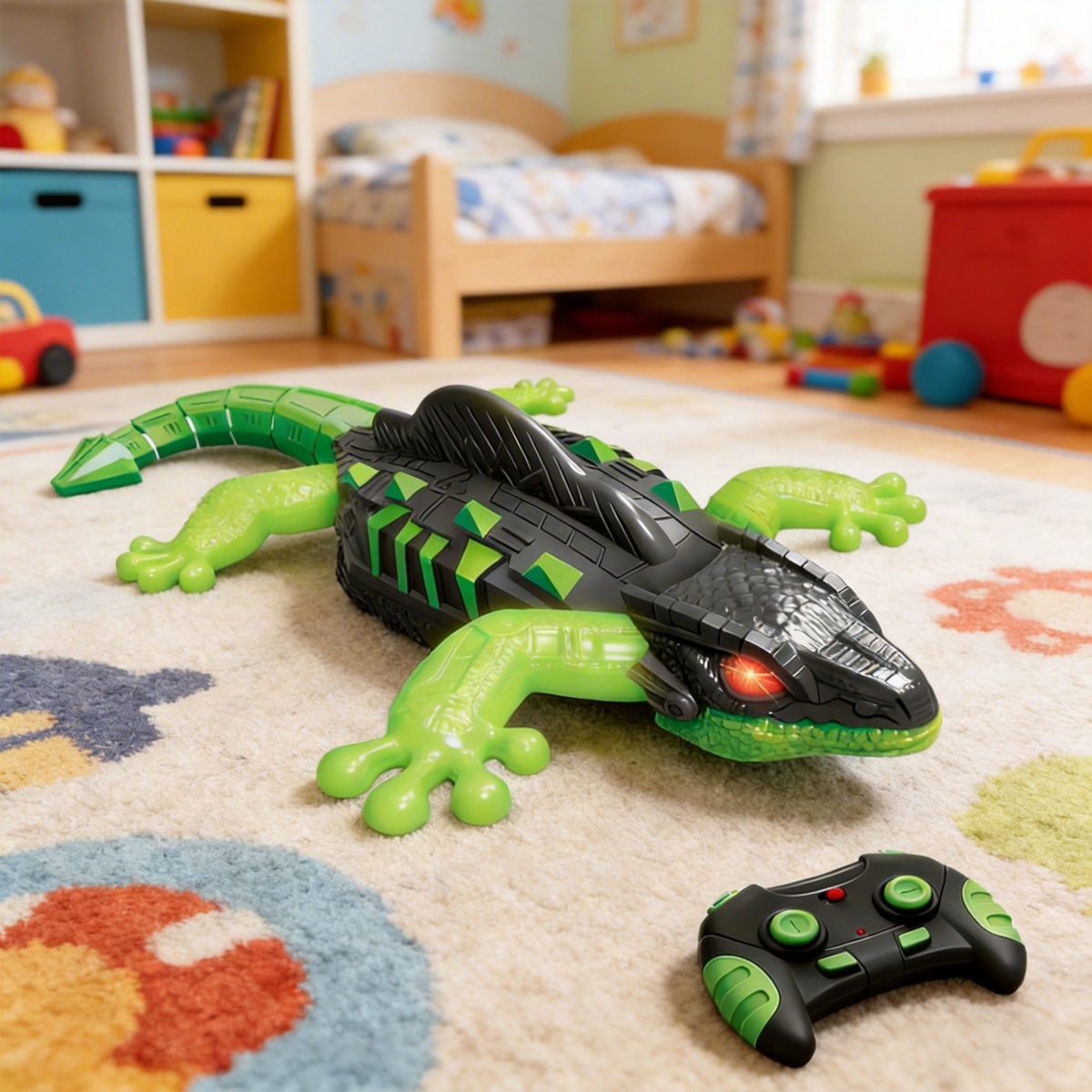 Gecko klettert an einer Wand
