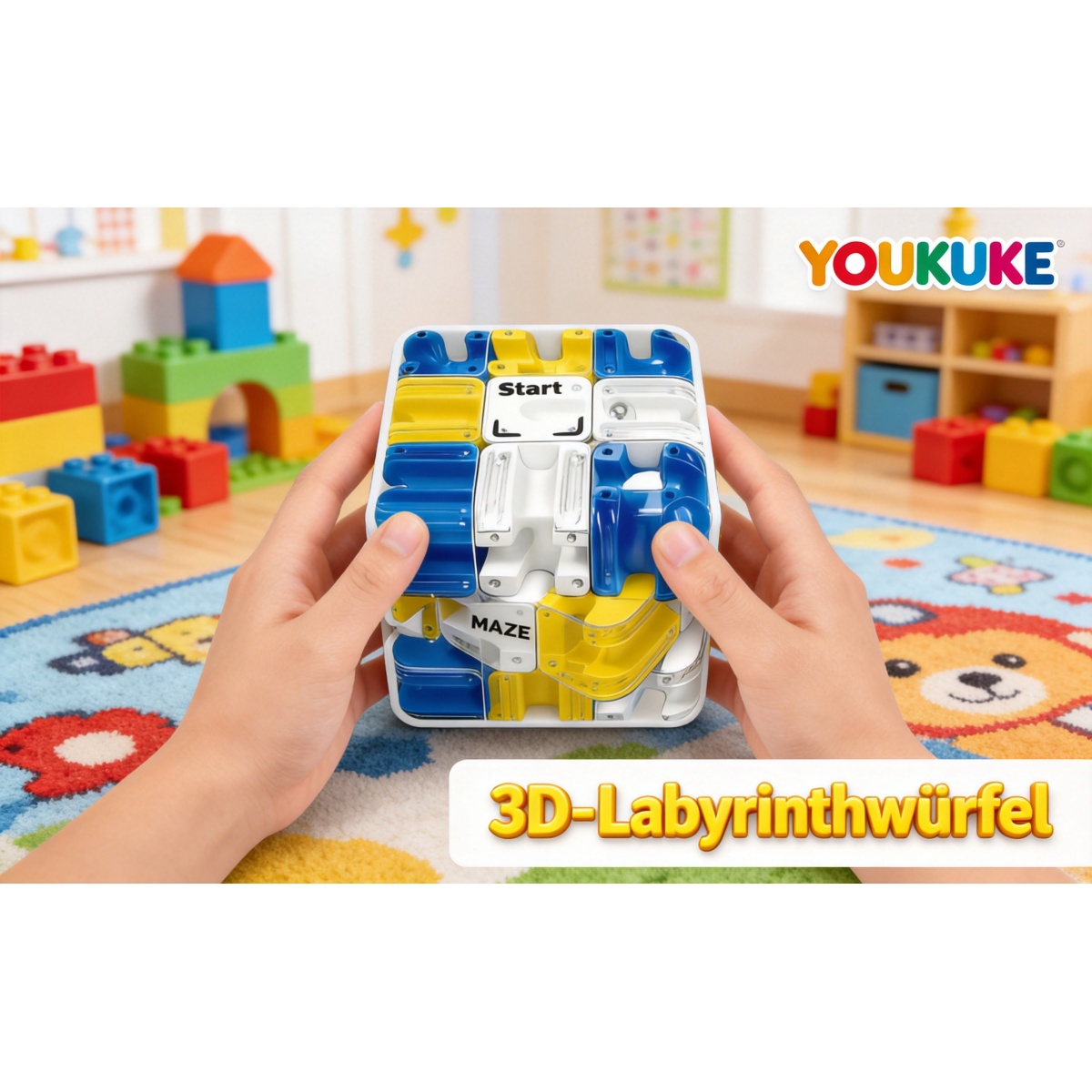 3D Labyrinth-Würfel Puzzle